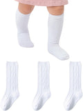 Baby Knee High Socks Soft Seamless Cotton Long Stockings by hakugoo