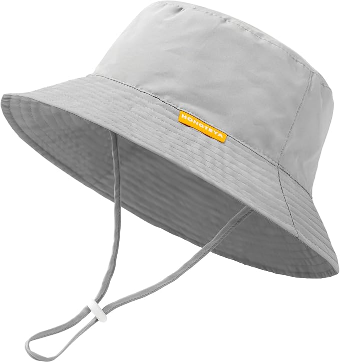Baby Sun Hat Kids Summer Sun Protection Toddler Bucket Hat Wide Brim Adjustable by HONGTEYA
