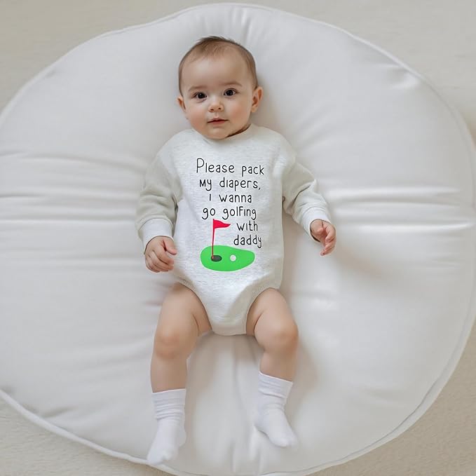 VISGOGO Newborn Infant Baby Boy Girls Oversized Romper Little Dude Sweater Onesie Coming Home Outfit Neutral Clothes
