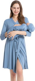 Galabloomer Maternity Robe and Receiving Blanket, Matching Mommy Labor Robe by Galabloomer