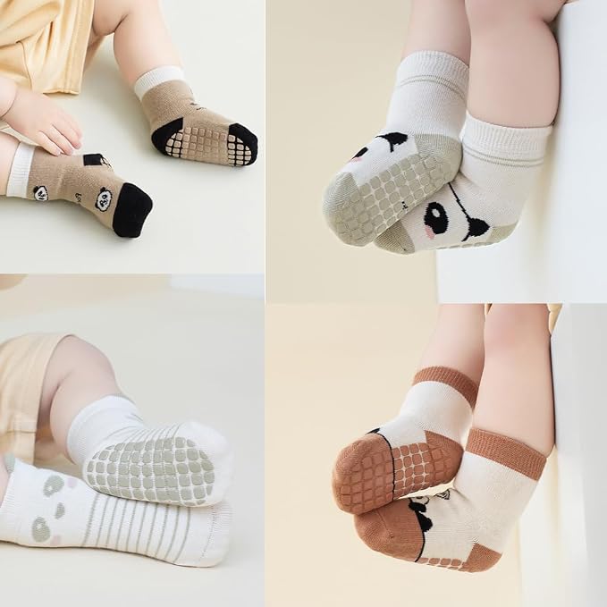 Exegawe Toddler Non Slip Socks, Cute Baby Socks - Image 2