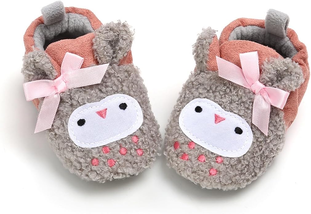 Baby Boys Girls Cotton Booties Non Skid Soft Sock Boots Infant Slippers Newborn - Image 9