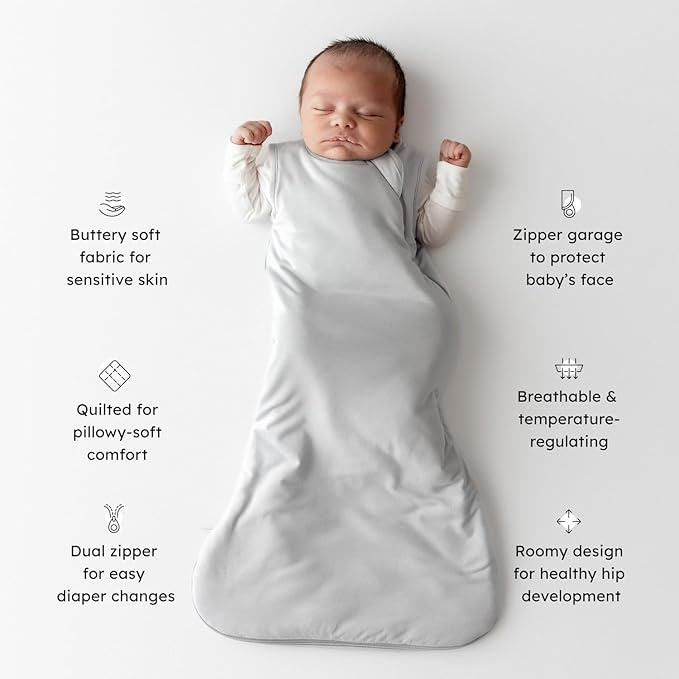 KYTE BABY Sleep Bag 1.0 TOG, Rayon Made From Bamboo Wearable Blanket, Dual - Image 2