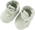 Baby Booties Organic Cotton Infant Bootie Warm Cozy Soft Sock Shoes Adjustable by KARUNEL