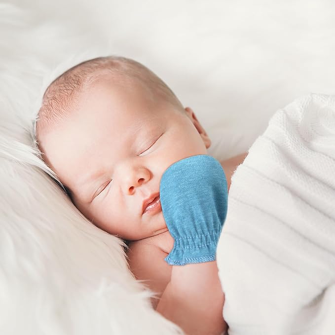 BQUBO 12 Pairs Baby Mittens Newborn Infant Mittens No Scratch Cotton Elastic - Image 3