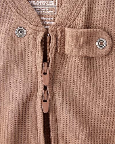 Carter's Baby Boys' Purelysoft Long-sleeve 2-way Zip Pajamas - Image 2
