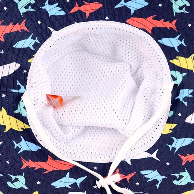 LANGZHEN Sun Protection Hat for Kids Toddler Boys Girls Wide Brim Summer - Image 7