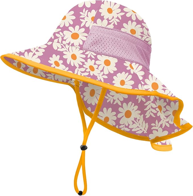 Baby Sun Hat with Neck Flap UPF 50+ by MACOWCF
