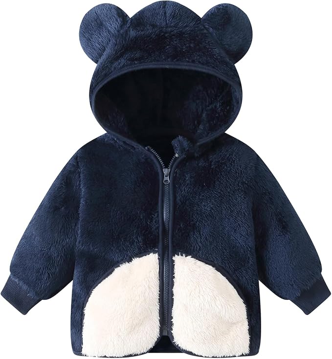 Baby Girl Winter Warm Fleece Jacket Toddler Boy Sherpa Infant Sweater Coat | by Unknown