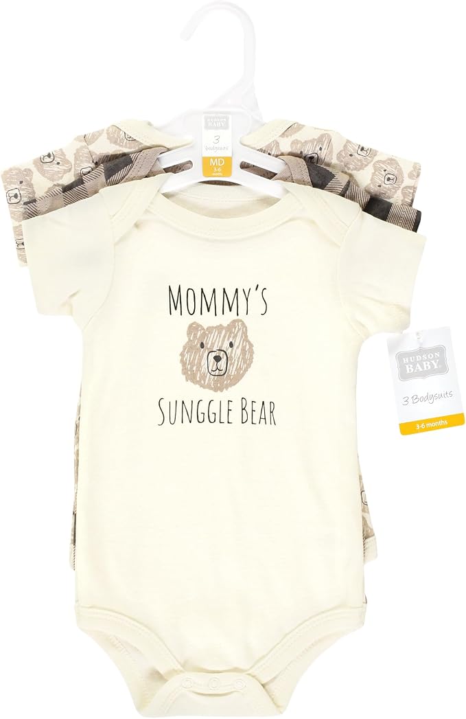 Hudson Baby Unisex Baby Cotton Bodysuits - Image 2