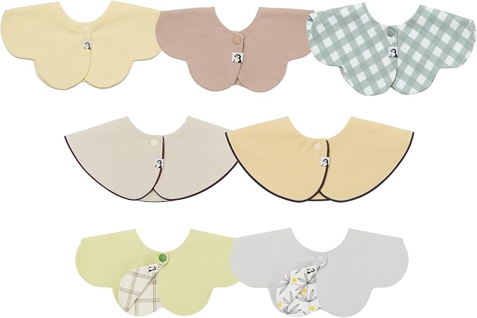 Konny Baby Bib 3/5/7-Pack Set, 360 ​​° Rotate, Soft and Absorbent Drooling by Konny