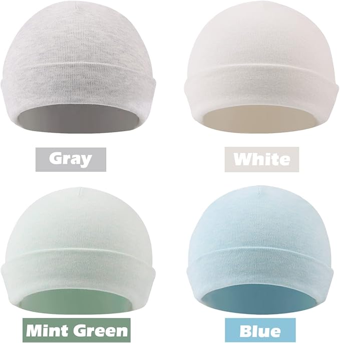Cotton Newborn Baby Girls Hat Spring Newborn Boys Hat Cute Rabbit Infant Beanie - Image 2