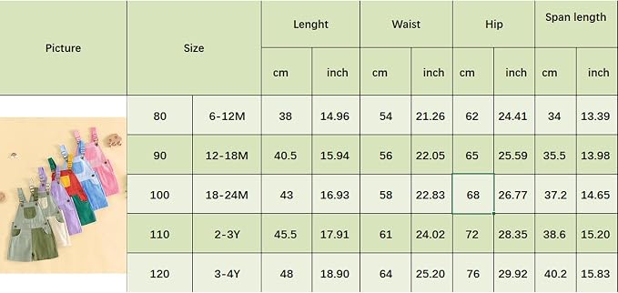 Fernvia Toddler Kids Baby Girl Boy Contrast Color Overalls Shorts Clothes - Image 7