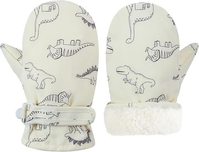 Toddler Mittens Lined Fleece Snow Gloves by Fynnsure