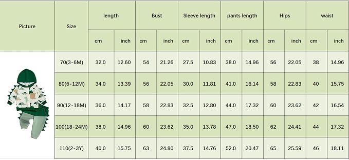 Infant Baby Boy Fall Winter Clothes Outfit Hooded Long Sweatshirt Pant Set - Image 8