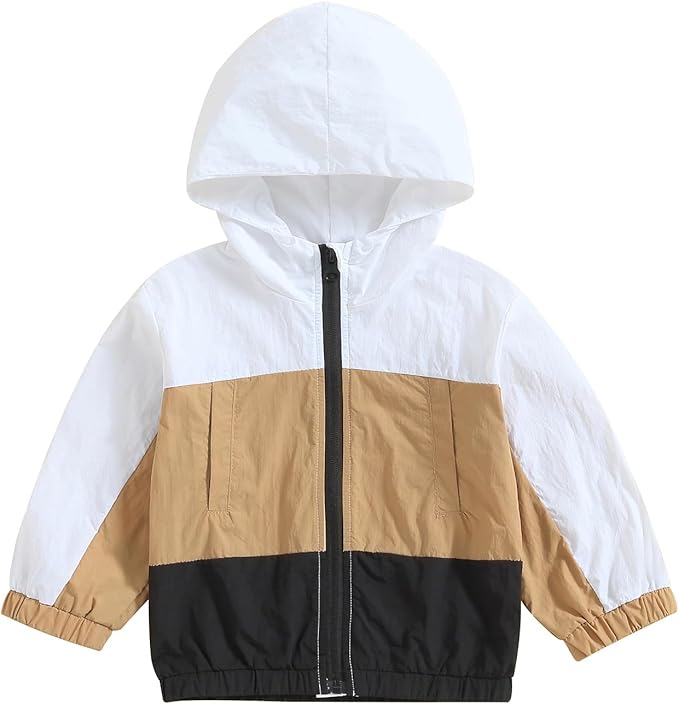 Toddler Windbreaker Jacket Baby Girl Hooded Zip Up Sweatshirt Winter Jacket by Lefyira