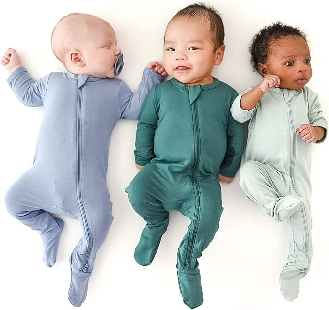 KYTE BABY Infant and Toddler Dual Zipper Footie, Ultra-Soft Rayon Made From - Image 7