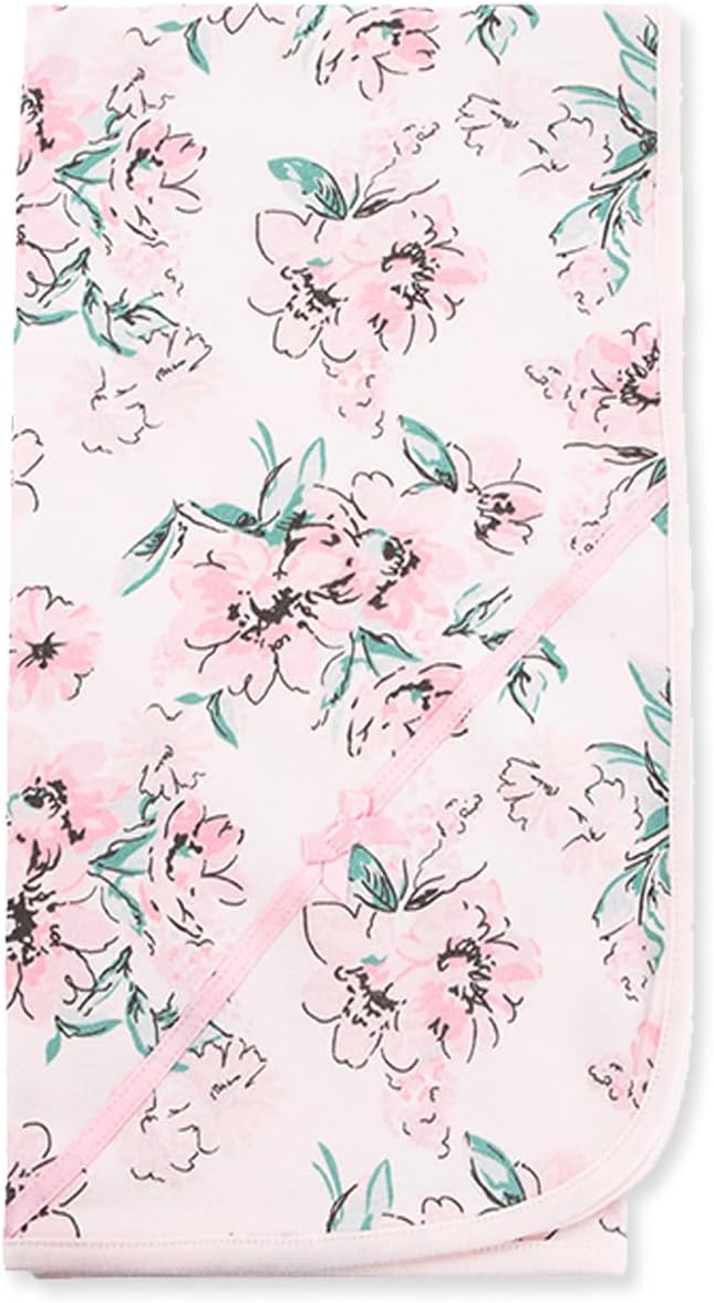 Little Me Blankets for Baby Girls' Swaddling Receiving Blanket, 30 x 27 Inches - Image 2