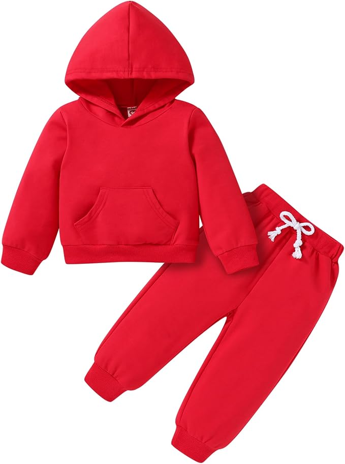 Happy Town Baby Fall Outfits for Girl Boy Long Sleeve Hoodie Top and Long by HappyTown