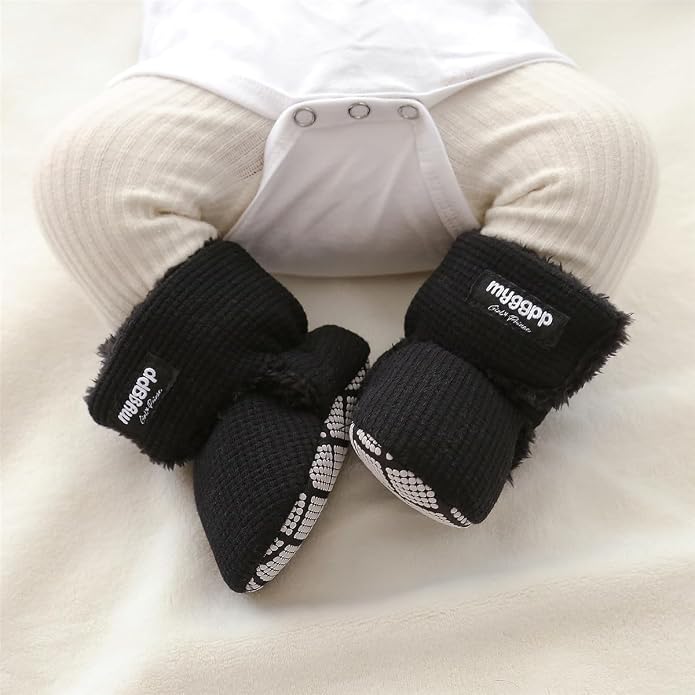 Ohwawadi Infant Baby Boots Boys Girls Cozy Fleece Slippers Snow Boots Winter - Image 2