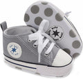 Unisex Baby Girls Boys Canvas High-top Shoes, Newborn Infant Anti-Slip Soft by KKIIDDSS