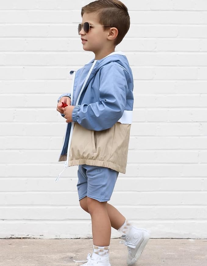 MERSARIPHY Toddler Boy Hoodies Jacket Baby Boy Lightweight Zip Up Coat - Image 7