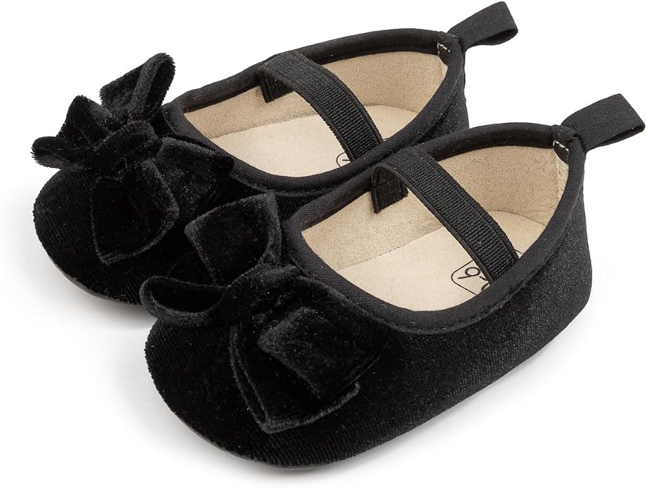 KIDSUN Infant Baby Girls Mary Jane Shoes Non-Slip Rubber Sole Ballet Slippers by KIDSUN