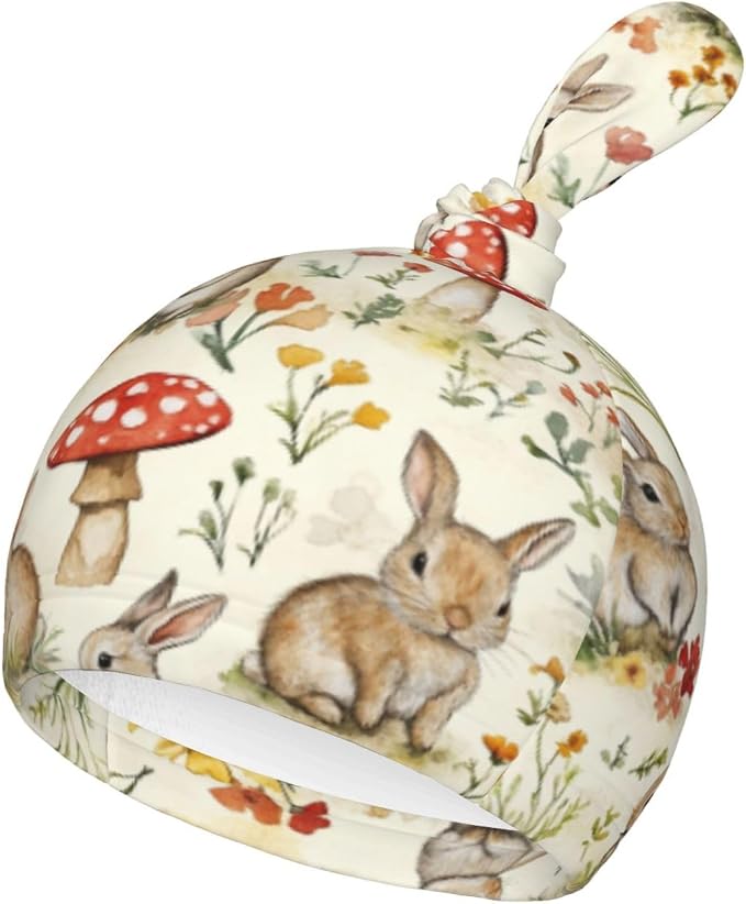 Easter Bunny Mushroom Swaddle Blankets Soft Receiving Blanket Baby Swaddle Wrap - Image 3