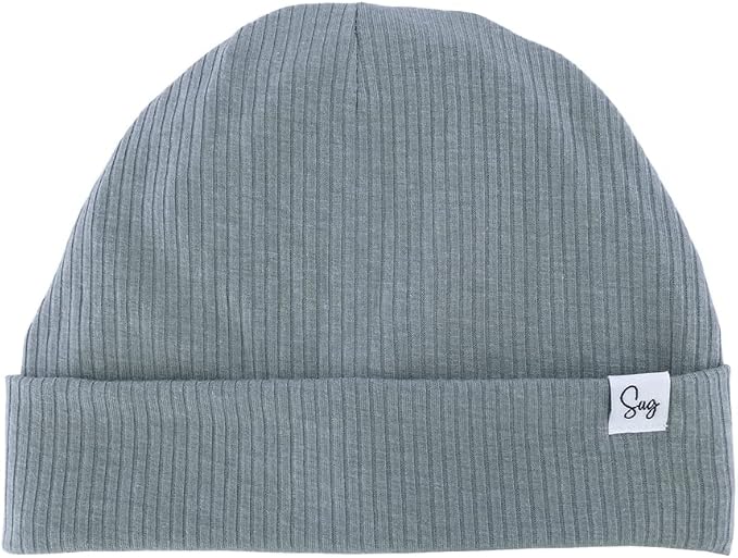 Jersey Beanie Hat for Newborn Baby Boys Girls Silky Satin Lined Hats Bonnet by Sugarmelon