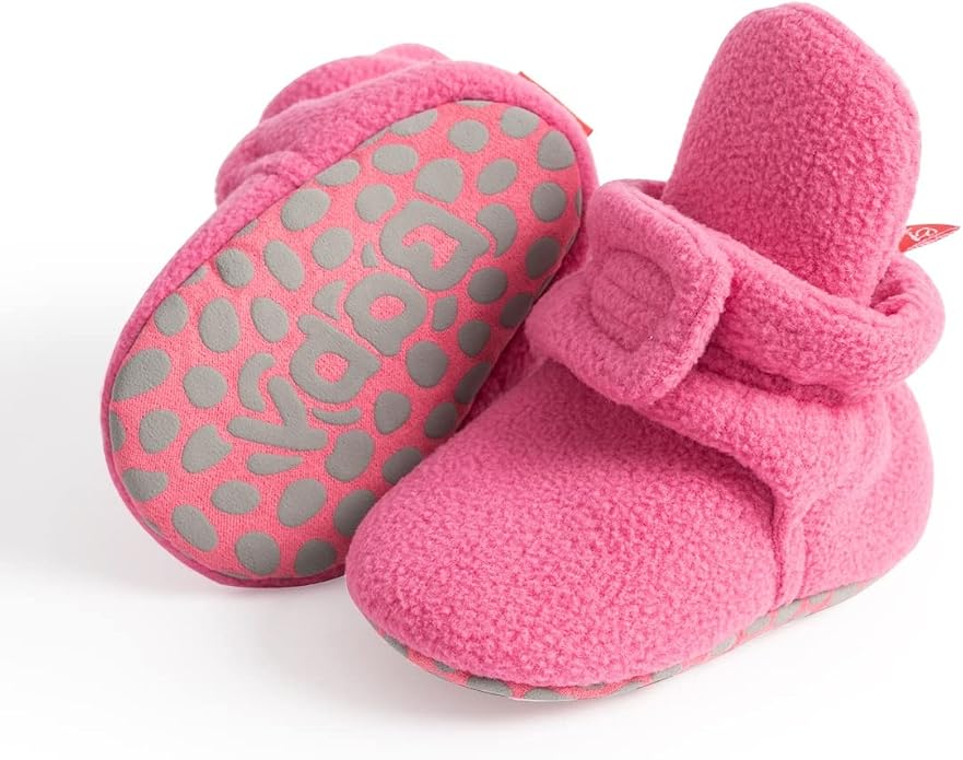 Sawimlgy Newborn Infant Baby Girl Boy Cotton Booties Stay On Sock Slippers Soft by Sawimlgy