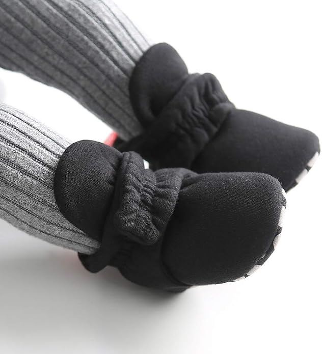 Infant Baby Boys Girls Cozy Fleece Booties Stay on Slippers Non Slip Soft - Image 3