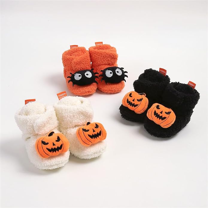Ohwawadi Infant Baby Boys Girls Slippers Cozy Fleece Booties Soft Bottom Warm - Image 5