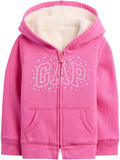 GAP Baby Girls' Cozy Logo Full Zip by GAP