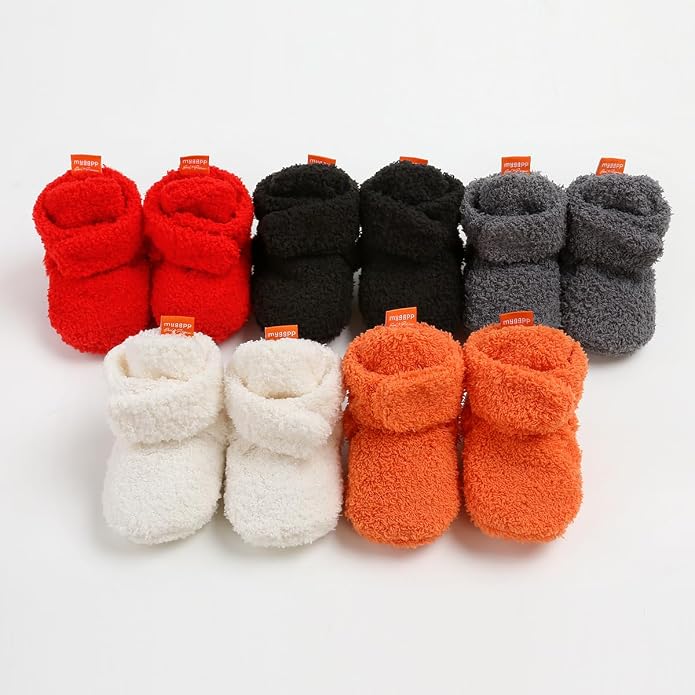 Baby Booties Cozy Fleece Slippers Soft Baby Shoes - Image 3