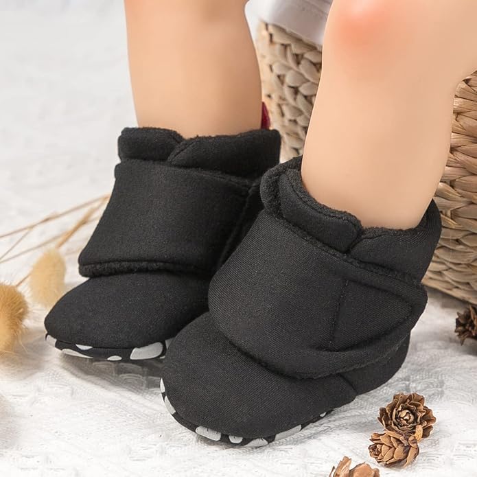 Sawimlgy Newborn Infant Baby Girl Boy Cotton Booties Stay On Sock Slippers Soft - Image 2