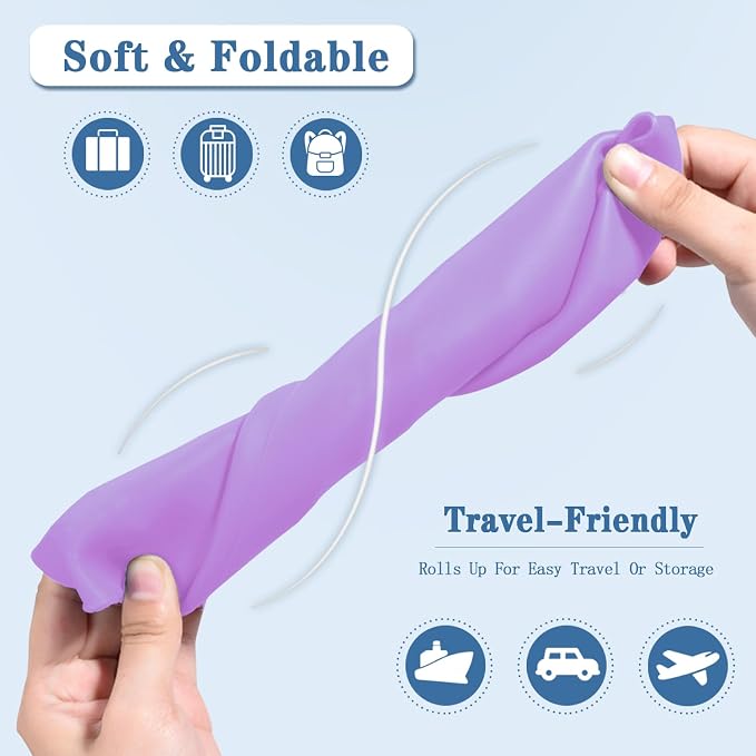 Silicone Adult Bibs with Crumb Catcher, Washable and Adjustable Adult Bibs - Image 3