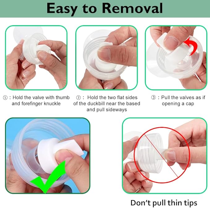 15mm Flange Pump Parts Compatible Spectra S1 S2 9 Breast Pumps Replacement,Full Set Replacements Include Flange Backflow Protector Membrane Duckbill Valve Tube,Not Original Accessories