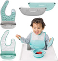 Bazzle Baby Silicone Bibs with Food Catcher by BazzleBaby