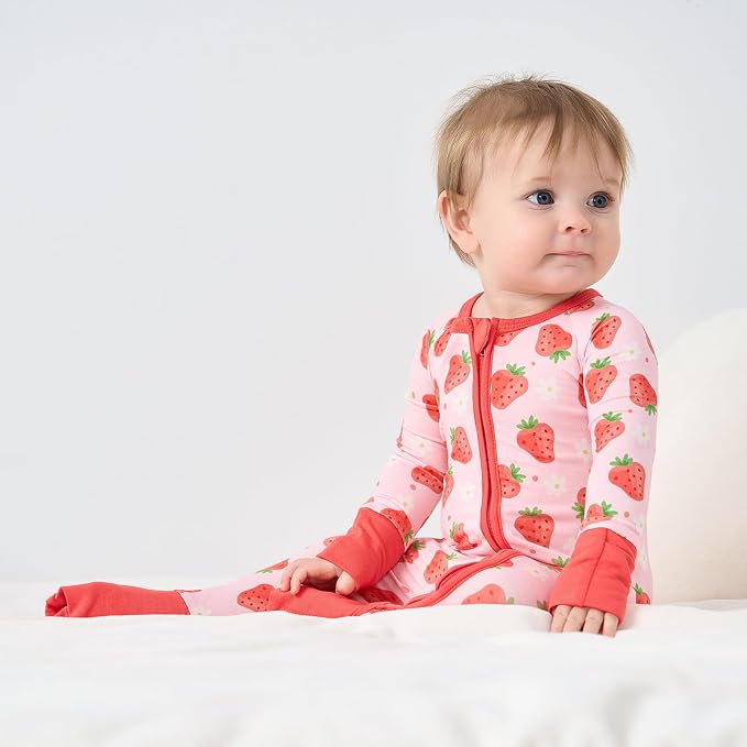 pureborn Baby Sleeper Viscose from Bamboo Zipper Footies 0-24 Months - Image 2