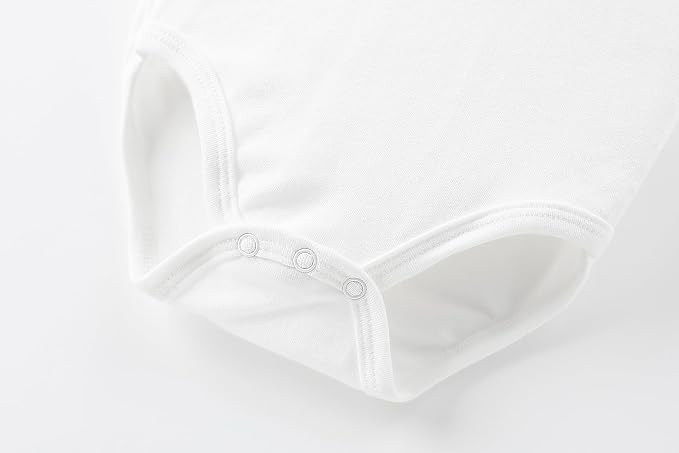 AIWUHE Unisex-Baby Short Sleeve Bodysuits Cotton One-piece Boy Girl Summer - Image 4