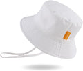 JANGANNSA Cotton Baby Sun Hat Infant Toddler Boys Girls Bucket Hats Summer Sun by JANGANNSA