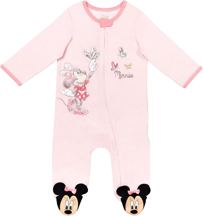 Disney Baby Girls' 2-Pack Footed Sleep N' Play Newborn to Infant - Image 2