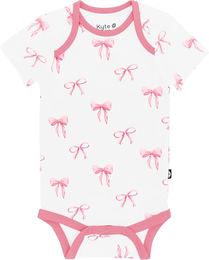 KYTE BABY Short Sleeve Baby Bodysuit, Buttery Soft Rayon Made From Bamboo by KYTEBABY