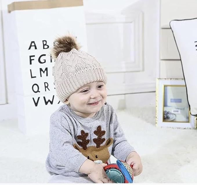 DANMY Baby Beanie Hat, Infant Newborn Toddler Winter Warm Knit Cap - Image 5