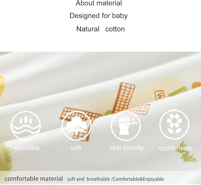 pureborn Baby Girls Boys Bodysuit One-Piece Romper 0-24 Months - Image 7