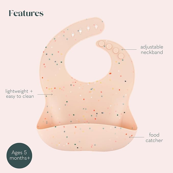 Silicone Bib Set of 2, Waterproof, - Image 3