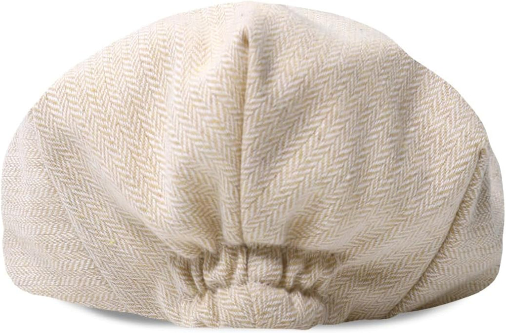 A&J DESIGN Baby Boys Newsboy Cap Toddler Kids Tweed Vintage Flat Hat - Image 2