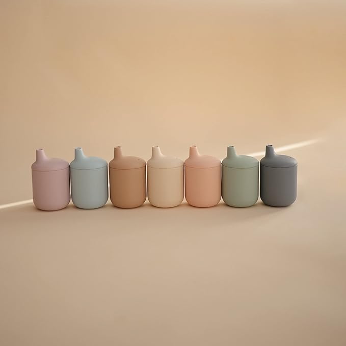 mushie 100% Silicone Baby Sippy Cup | 6 Months+ (Tradewinds)