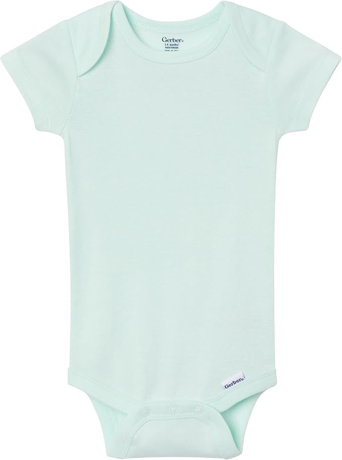 Gerber Baby Boys & Girls 8-Pack Short Sleeve Onesies Bodysuits - Image 6