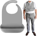 Silicone Adult Bib, Adjustable and Washable Bib by Tiwerlfe